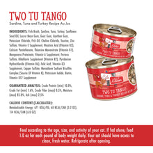 Load image into Gallery viewer, WERUVA CATS IN THE KITCHEN TWO TU TANGO CAT CAN 6OZ
