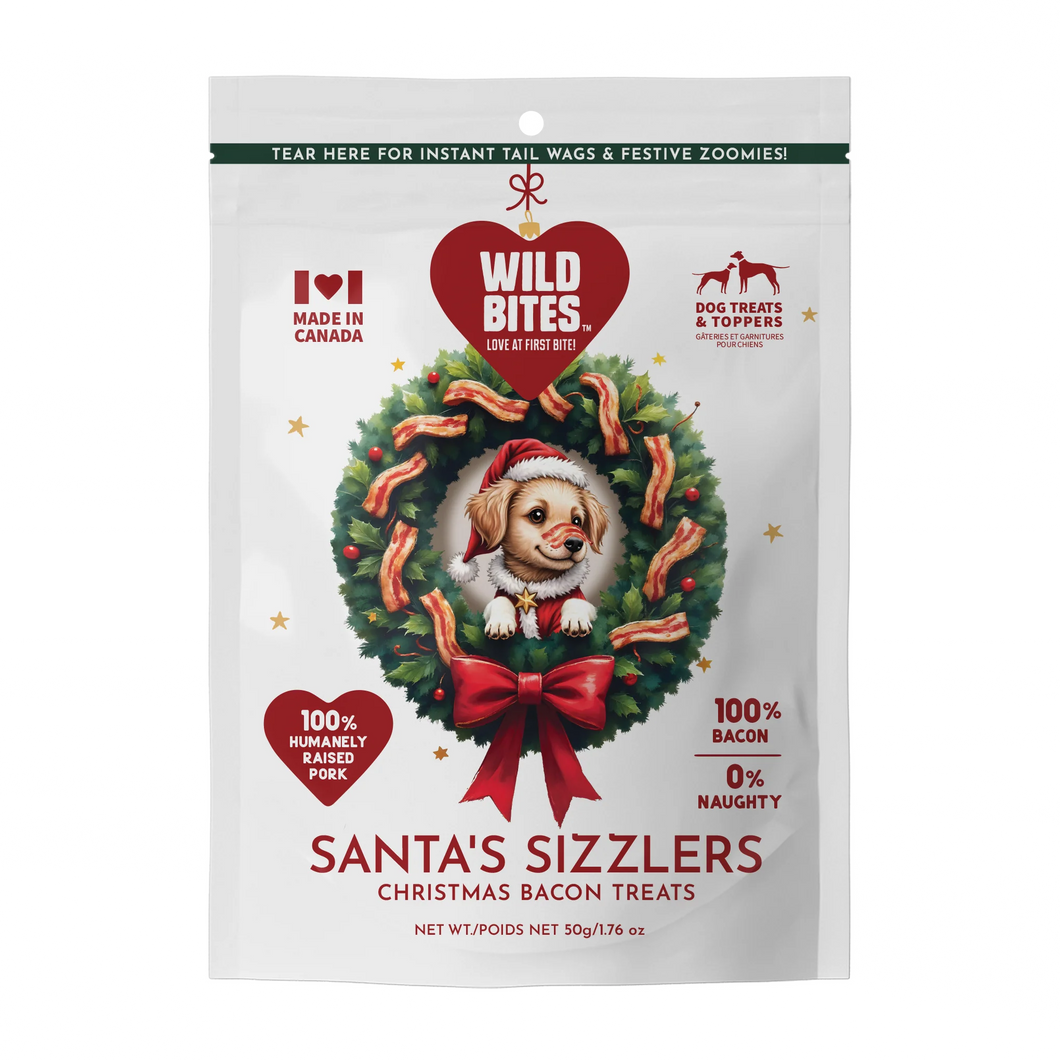 WILD BITES SANTA'S BACON SIZZLERS 50G