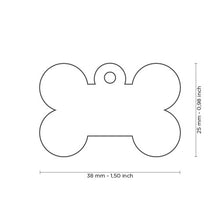 Load image into Gallery viewer, MY FAMILY ALUMINUM BONE BLUE BIG TAG
