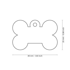 MY FAMILY ALUMINUM BONE BLUE BIG TAG