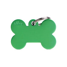 Load image into Gallery viewer, MY FAMILY ALUMINUM BONE GREEN BIG TAG
