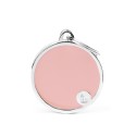 Load image into Gallery viewer, MY FAMILY HANDMADE CIRCLE PINK BIG TAG
