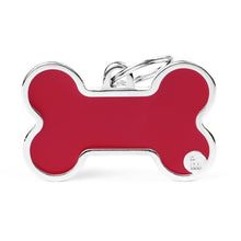 Load image into Gallery viewer, MY FAMILY HANDMADE BONE RED BIG TAG

