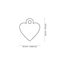 Load image into Gallery viewer, MY FAMILY ALUMINUM HEART RED SM TAG
