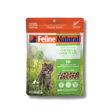 Load image into Gallery viewer, FELINE NATURAL FREEZE DRIED CHICKEN &amp; LAMB 100G
