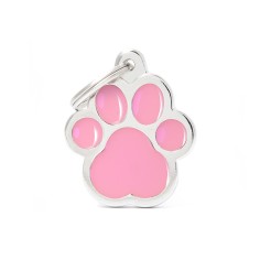 MY FAMILY PAWPRINT PINK BIG TAG