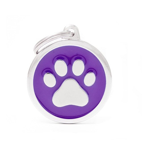 MY FAMILY CIRCLE PAW PURPLE BIG TAG