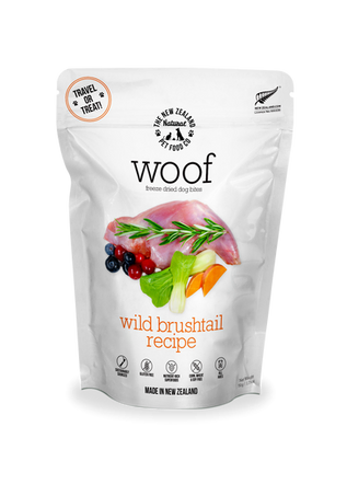 NEW ZEALAND NATURAL WOOF FREEZE-DRIED BRUSHTAIL 50G