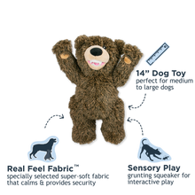 Load image into Gallery viewer, TALL TAILS PLUSH GRIZZLY BEAR W/SQUEAKER 14"
