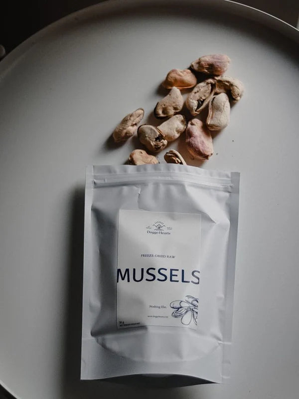 DOGGO HEARTS FREEZE-DRIED BLUE MUSSELS SM 50G