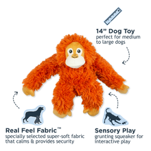 Load image into Gallery viewer, TALL TAILS PLUSH ORANGUTAN W/SQUEAKER 14"
