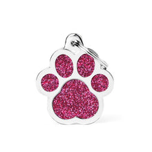 Load image into Gallery viewer, MY FAMILY GLITTER PAW PINK BIG TAG
