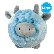Load image into Gallery viewer, FOUFOUBRANDS FUZZY WUZZY SPIKER MOOMOO BLUE LG
