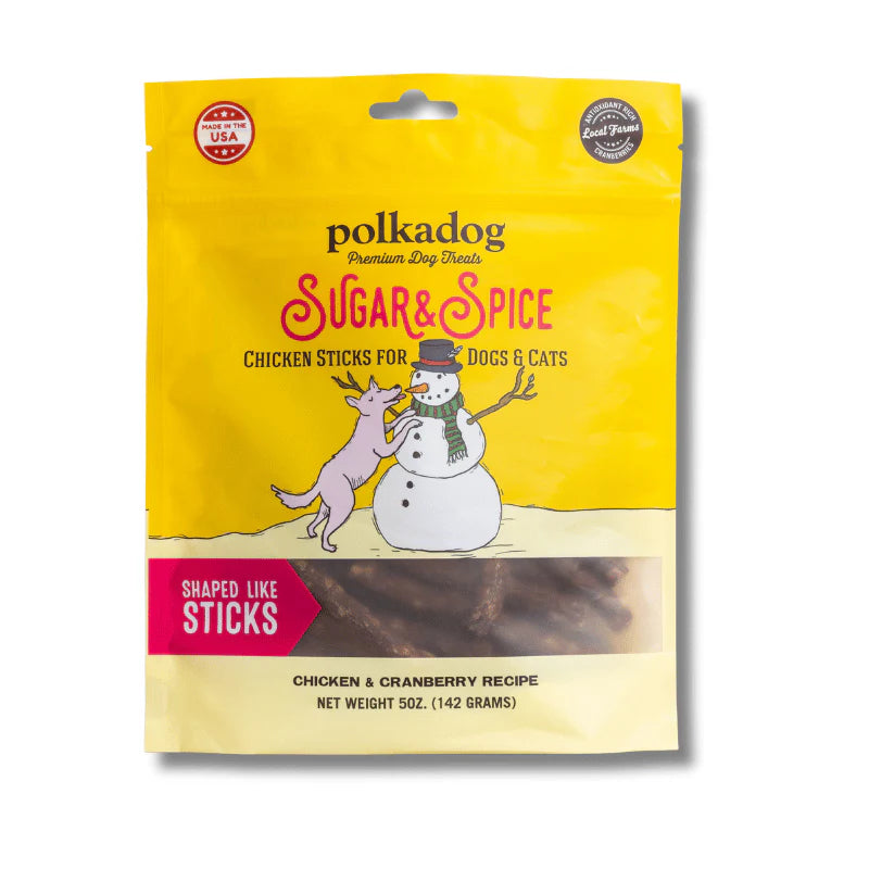 POLKADOG SUGAR & SPICE CHICKEN STICKS 5OZ