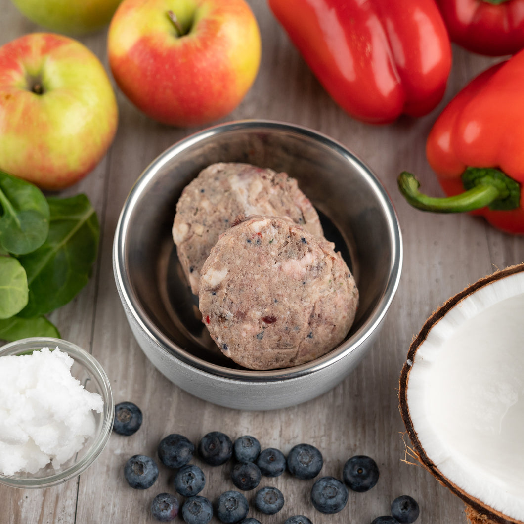 ARTISAN RAW TURKEY/PORK/COCONUT PUCK 18LB BOX