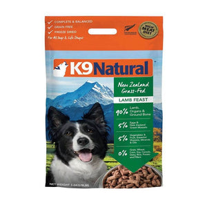 K9 NATURAL LAMB FREEZE DRIED 3.6KG