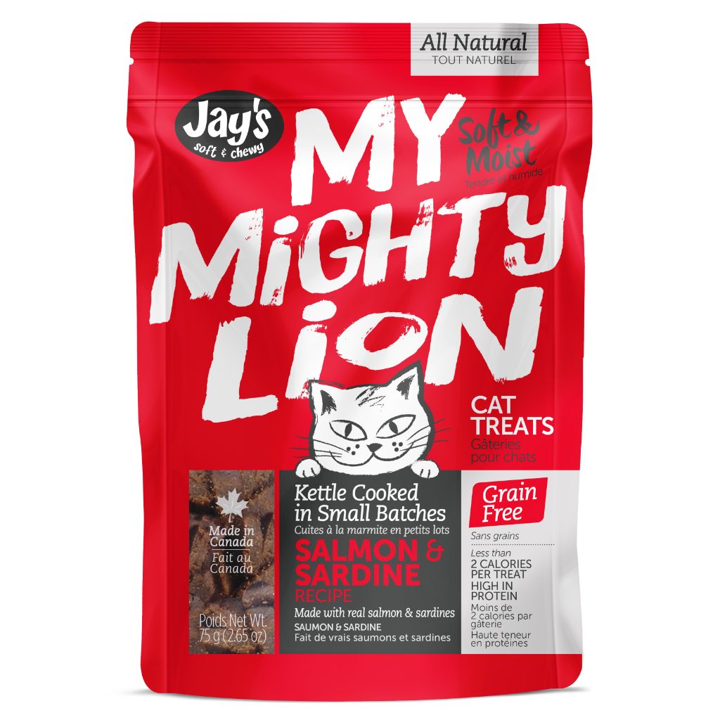 WAGGERS MY MIGHTY LION SALMON/SARDINE 75G