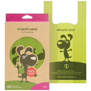 EARTH RATED BIO BAG HANDLE 120CT LAVENDER