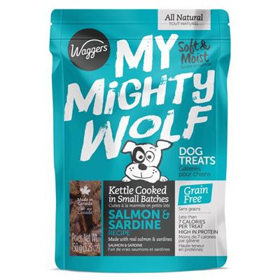 WAGGERS MY MIGHTY WOLF SALMON/SARDINE 150G