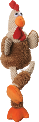 GO DOG CHECKERS SKINNY ROOSTER LG