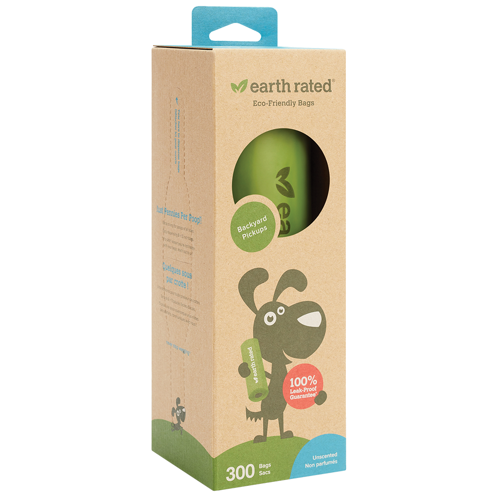 EARTH RATED BIO BAG UNSCENTED LARGE SINGLE ROLL 300/ROLL