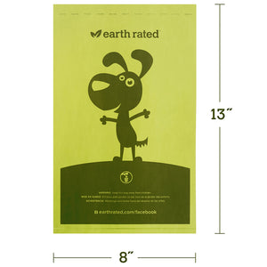 EARTH RATED BIO BAG UNSCENTED LARGE SINGLE ROLL 300/ROLL