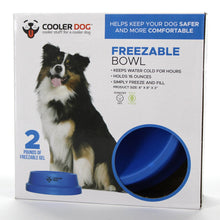 Load image into Gallery viewer, COOLER DOG FREEZABLE BOWL BLUE 16OZ
