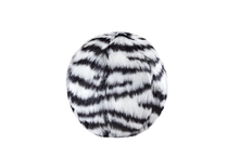 Load image into Gallery viewer, FLUFF &amp; TUFF ZEBRA BALL NO SQUEAKER SMALL 4&quot;
