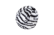 Load image into Gallery viewer, FLUFF &amp; TUFF ZEBRA BALL NO SQUEAKER SMALL 4&quot;

