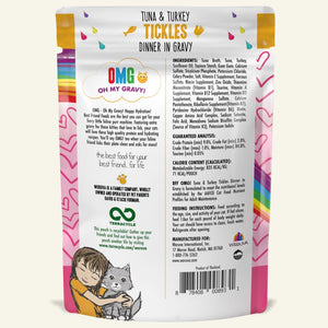 WERUVA BFF TUNA/TURKEY TICKLES CAT POUCH 3OZ