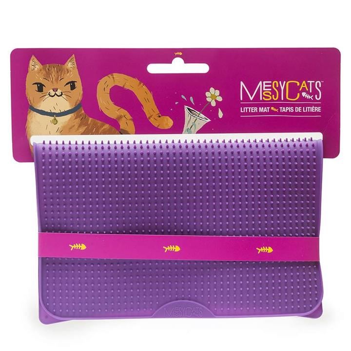 MESSY MUTTS SILICONE LITTER MAT PURPLE