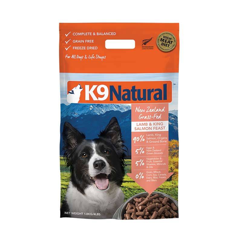 K9 NATURAL LAMB/SALMON FREEZE DRIED 1.8KG
