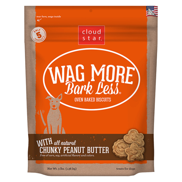 CLOUD STAR WAG MORE BAKED PEANUT BUTTER 3LB