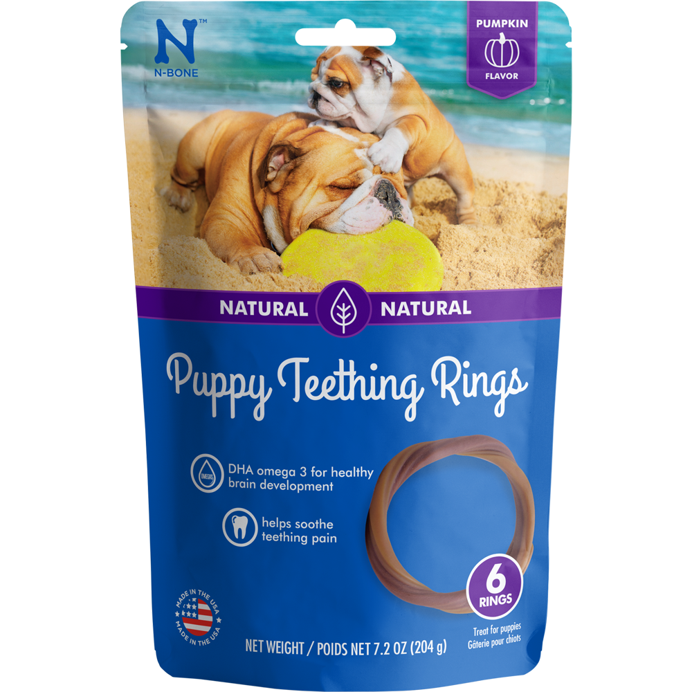 Natural puppy teething best sale rings