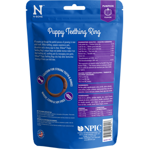NPIC NBONE PUPPY TEETHING RING PUMPKIN 6PK