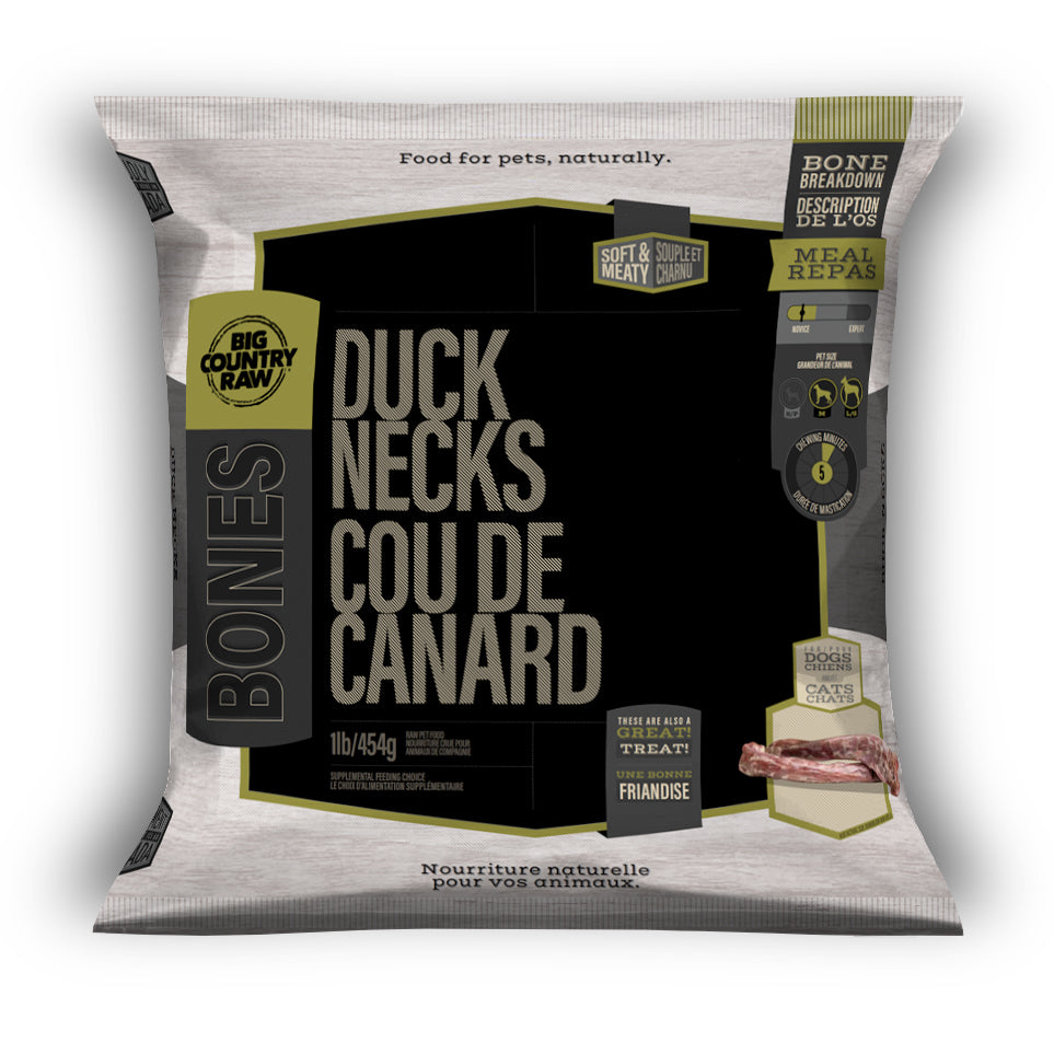 BIG COUNTRY RAW DUCK NECK 1LB
