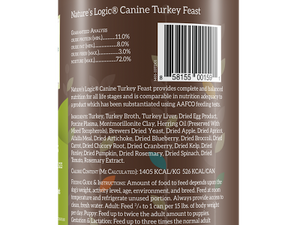 NATURE'S LOGIC TURKEY DOG CAN 13.2OZ