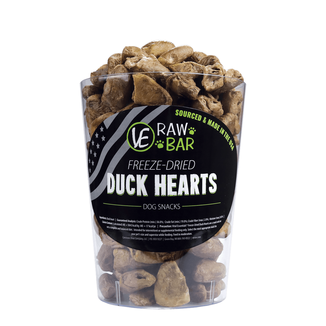 VITAL ESSENTIALS RAW BAR FREEZE DRIED DUCK HEAD Tail Blazers