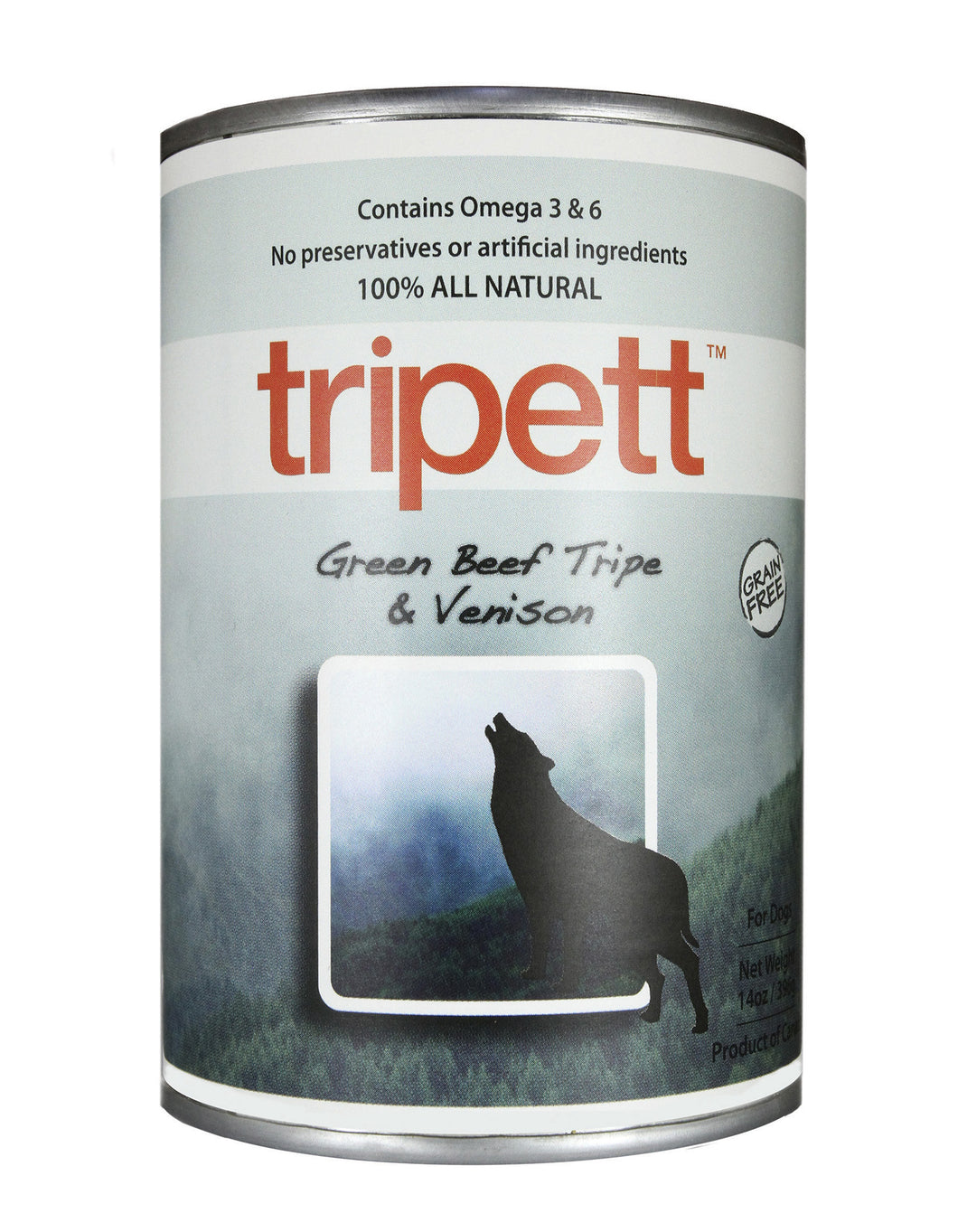 TRIPETT VENISON/BEEF TRIPE DOG CAN 396G