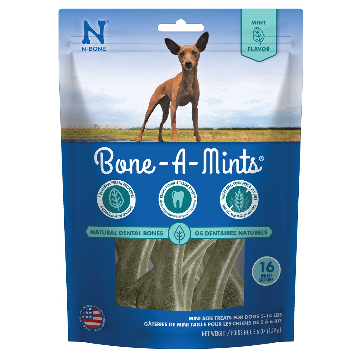 NPIC NBONE BONE A MINT CHEW MINI 16PK
