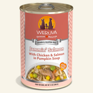 WERUVA JAMMIN' SALMON DOG CAN 14OZ