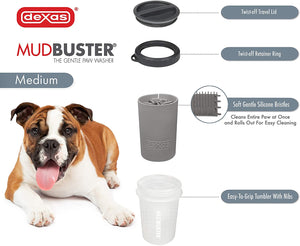 DEXAS MUDBUSTER WITH LID GRAY MEDIUM