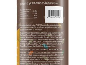NATURE'S LOGIC CHICKEN DOG CAN 13.2OZ