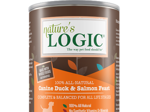 NATURE'S LOGIC DUCK/SALMON DOG CAN 13.2OZ