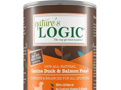 NATURE'S LOGIC DUCK/SALMON DOG CAN 13.2OZ
