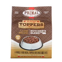 Load image into Gallery viewer, PRIMAL RAW TOPPERS BUTCHER&#39;S BLEND LAMB DOG 2LB
