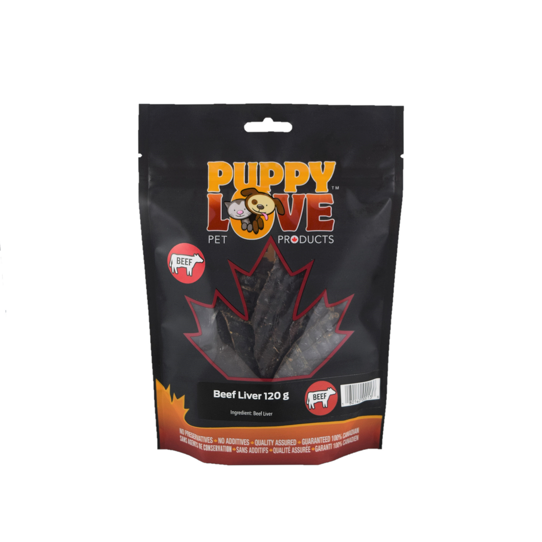 PUPPY LOVE BEEF LIVER 120G