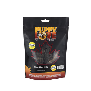 PUPPY LOVE BISON LIVER 120G