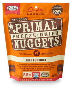 PRIMAL FREEZE DRIED BEEF DOG 5.5OZ