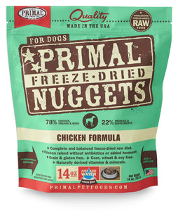 PRIMAL FREEZE DRIED CHICKEN DOG 14OZ